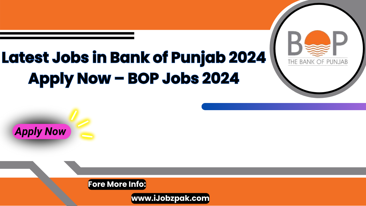 Latest Jobs in Bank of Punjab 2024 Apply Now – BOP Jobs 2024