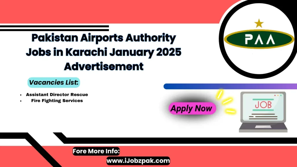 Pakistan Airports Authority Jobs in Karachi January 2025 Advertisement Apply Now 