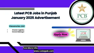 Latest PCB Jobs in Punjab January 2025 Advertisement Apply Online - Pakistan Cricket Board